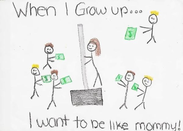 «Когда я вырасту, хочу быть как мама». Мама продает лопаты для уборки снега, если что….